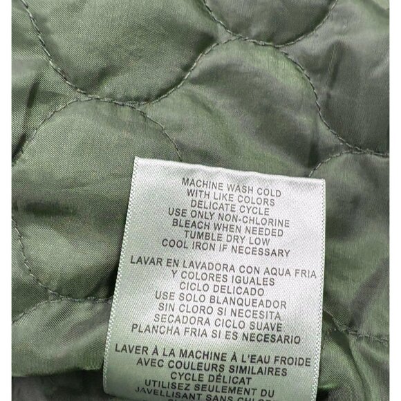 Levi's Army Green Quilted Hooded Military Utility Field Jacket - Picture 7 of 11